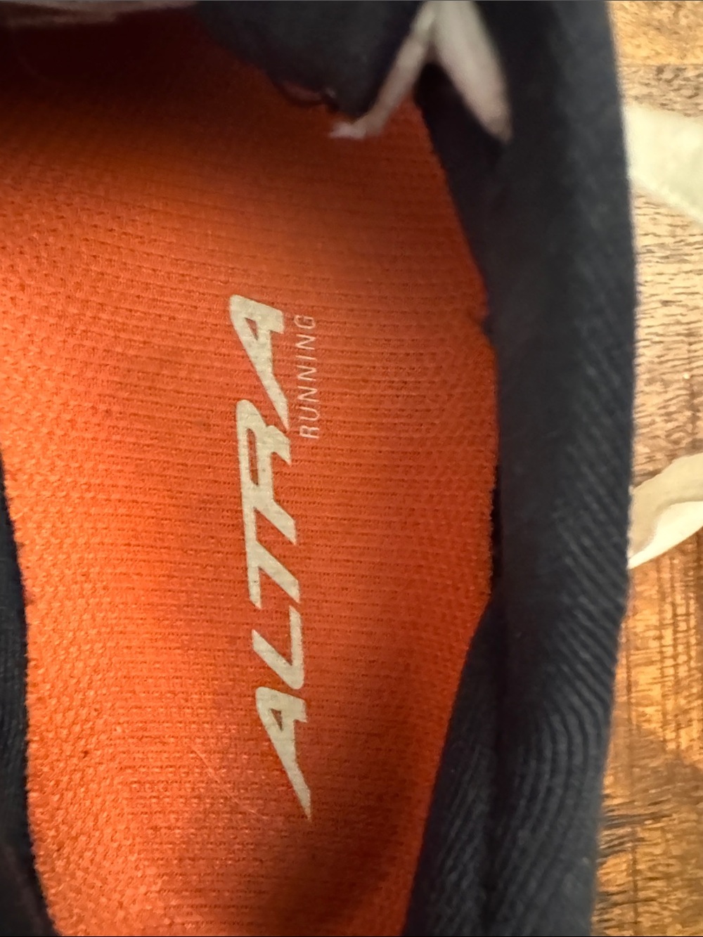 Altra White Running Sneakers with Peach/Pink Accents - Picture 6 of 12